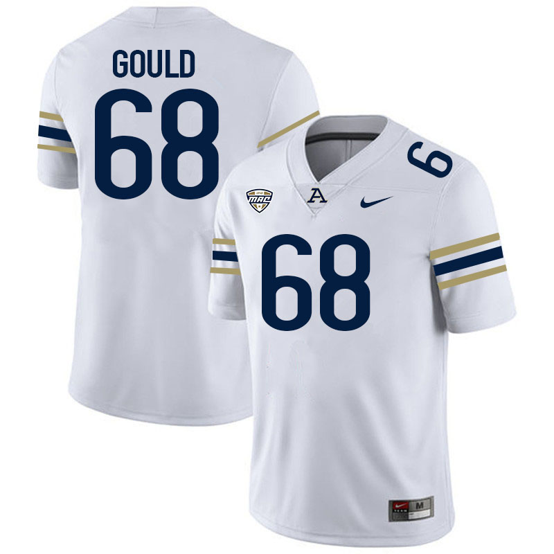 Jon Gould Akron Zips Jersey,University Of Akron #68 Jon Gould Jersey Youth-White